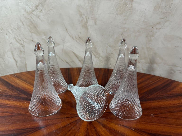 Lot de 6 flûtes à champagne sans pied à double isolation avec