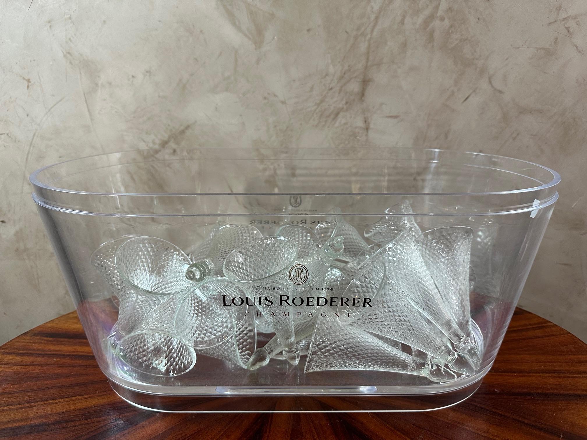 20ième siècle Ensemble de 6 verres à champagne Henri Maire, début du 20e siècle, années 1900 en vente