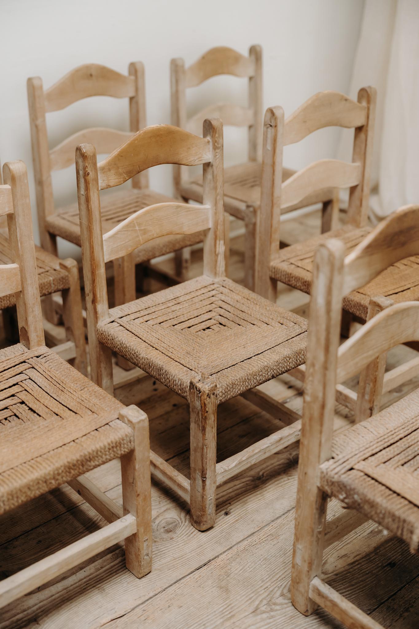 début du 20ème siècle ensemble de 8 chaises ... en vente 8