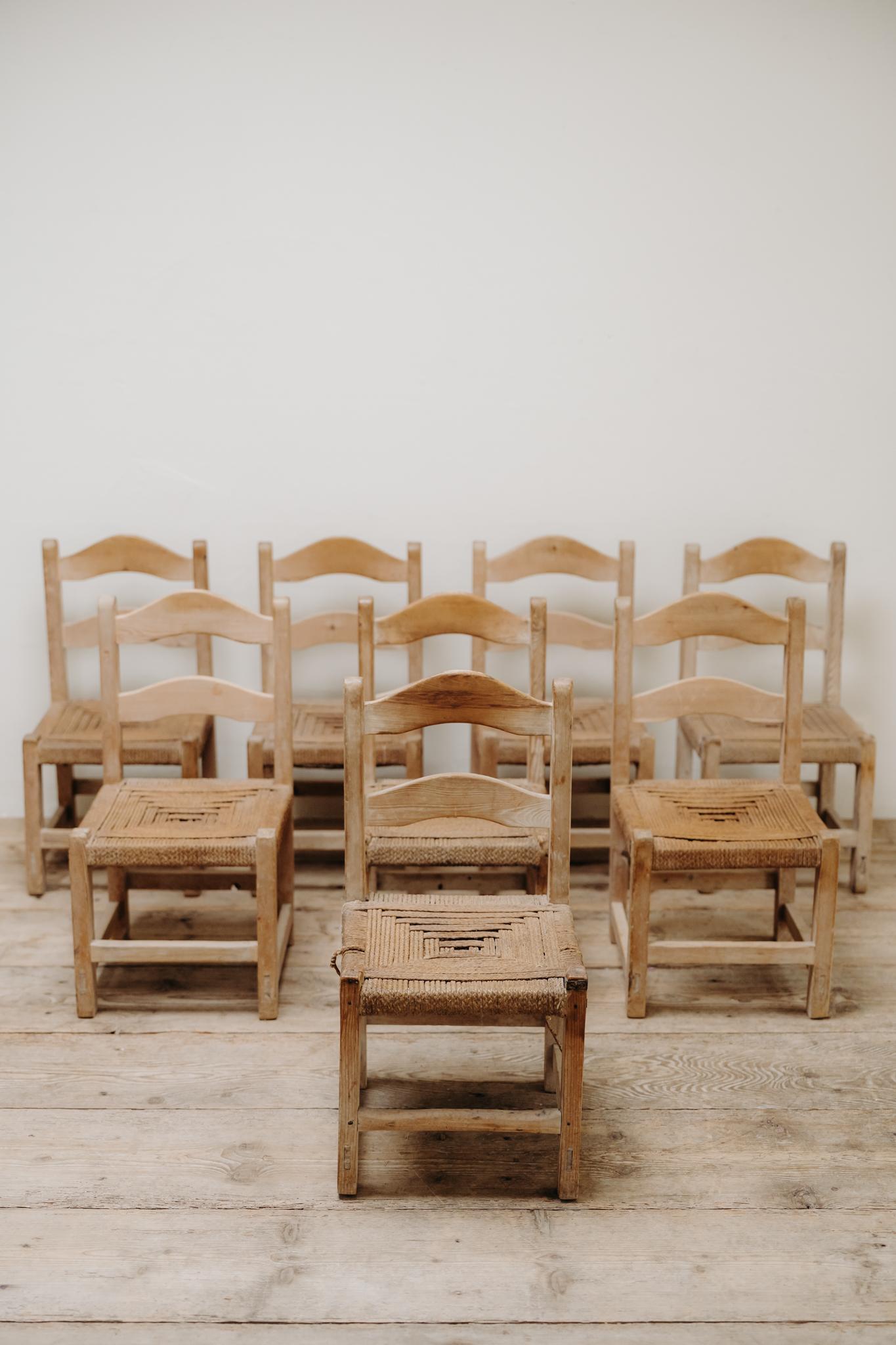 début du 20ème siècle ensemble de 8 chaises ... en vente 10