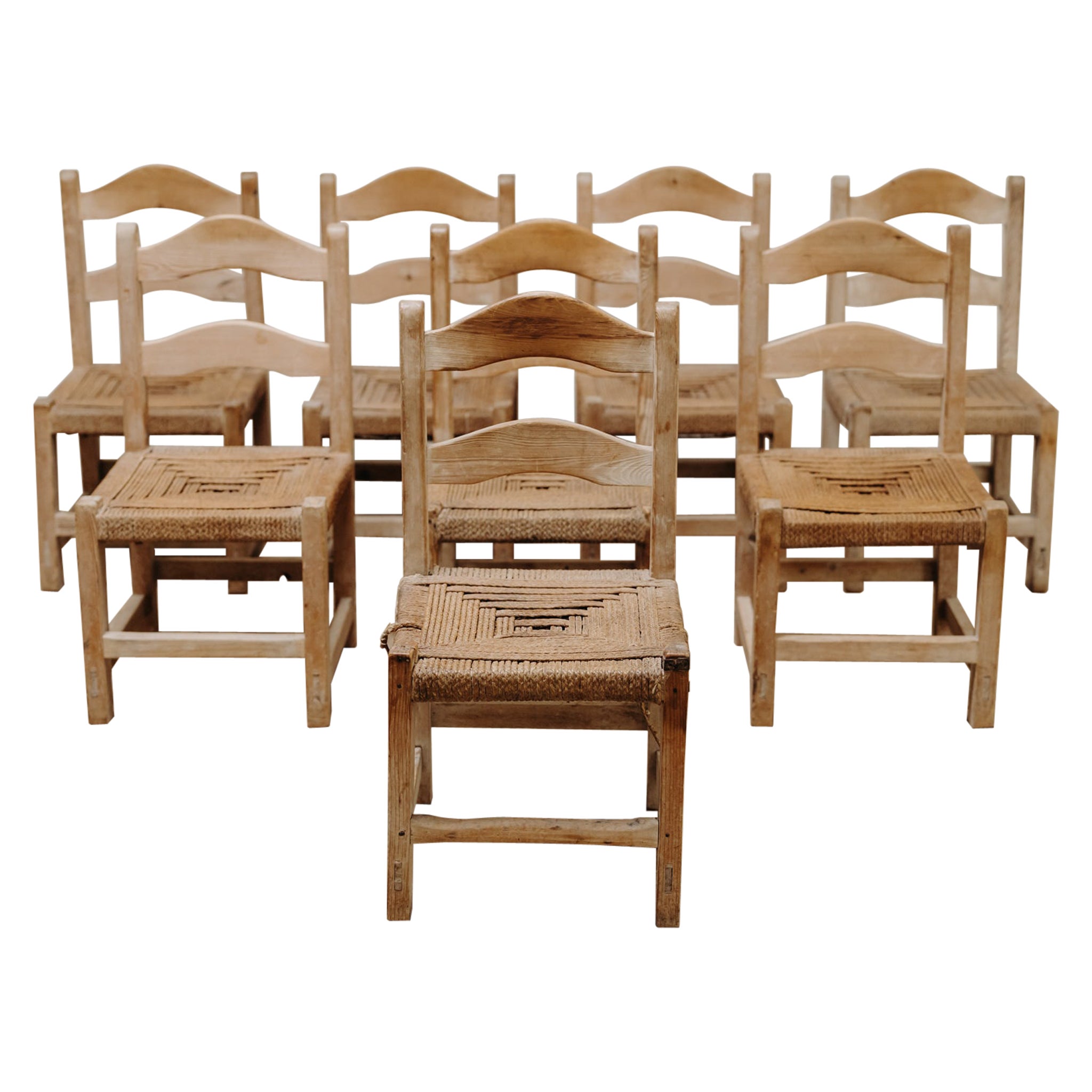 début du 20ème siècle ensemble de 8 chaises ... en vente