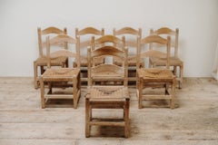 début du 20ème siècle ensemble de 8 chaises ...