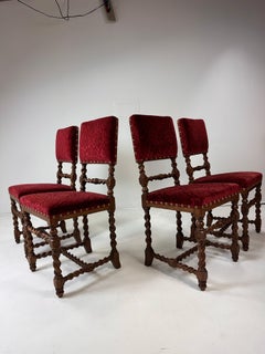 Early 20th Century Set of Four Baroque Style Dining Chairs