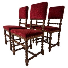 Early 20th Century Set of Four Baroque Style Dining Chairs