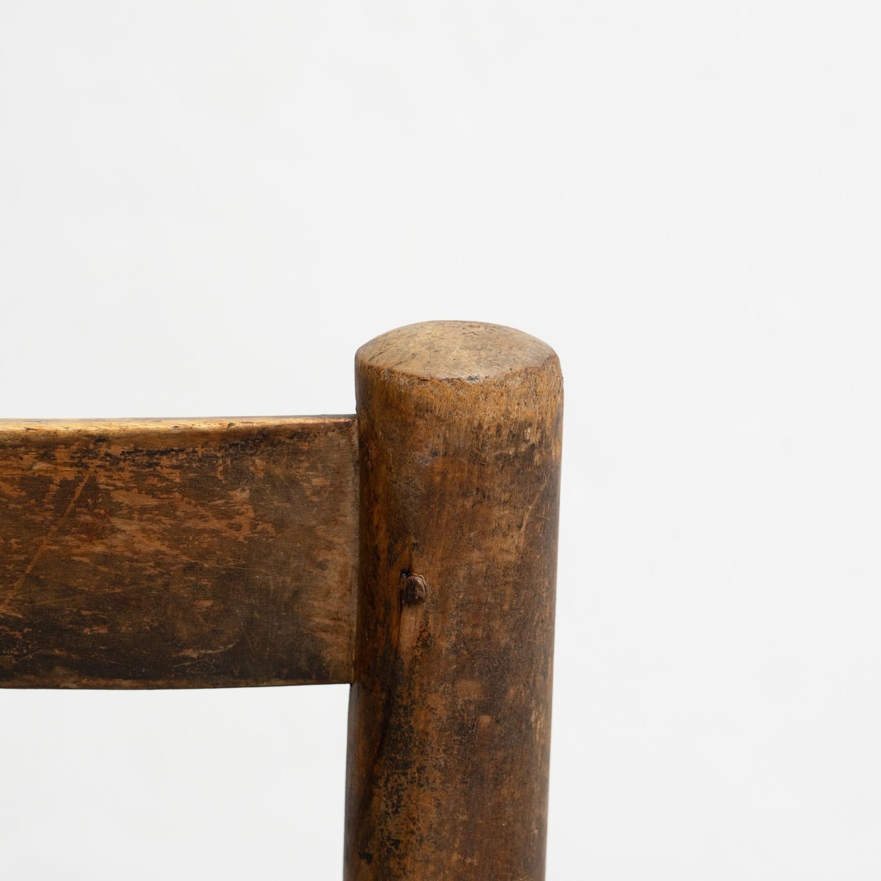 Conjunto de cuatro sillas de ratán y madera de principios del siglo XX en venta 9
