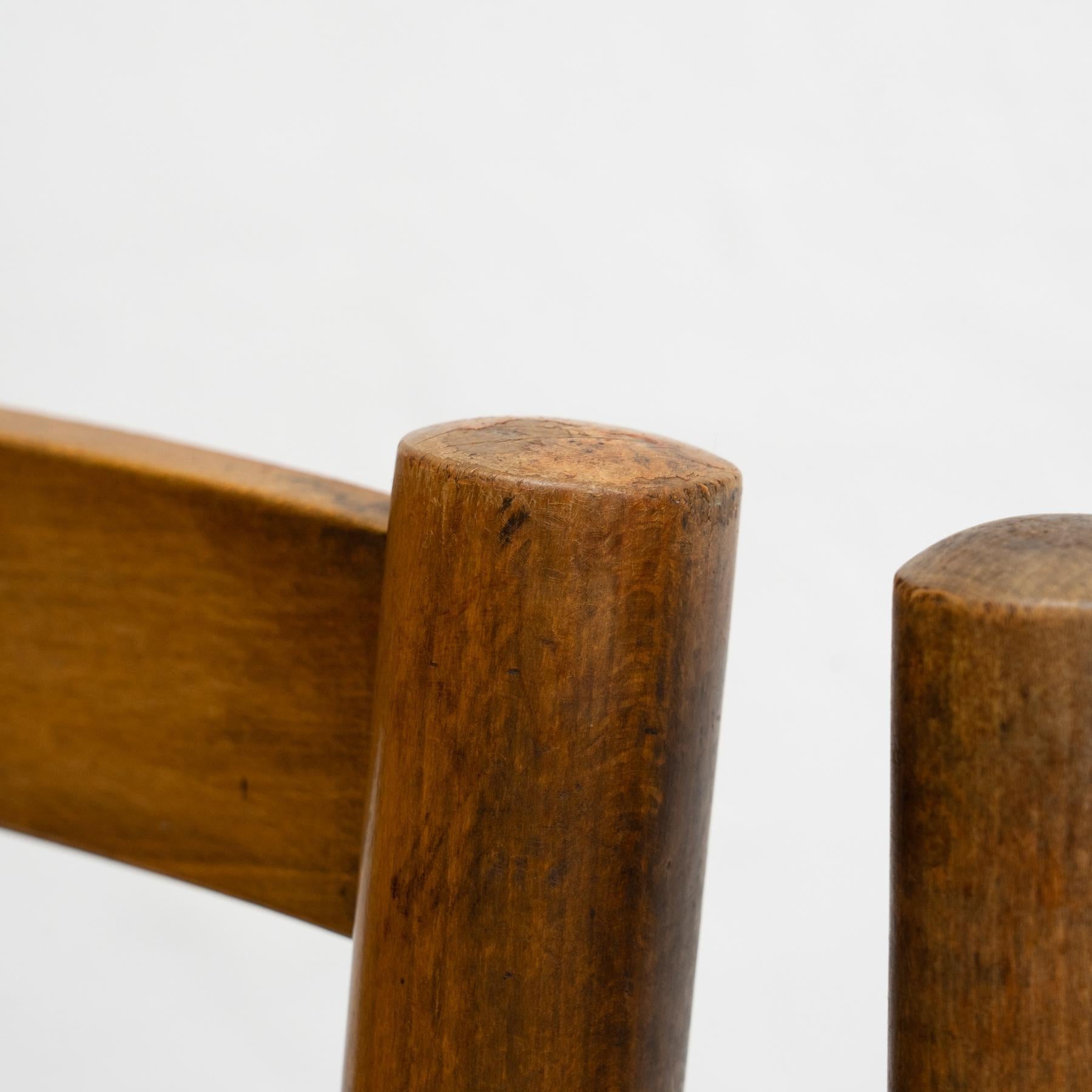 Conjunto de cuatro sillas de ratán y madera de principios del siglo XX Provincial francés en venta