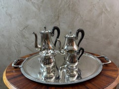Early 20th century Set of Silver Plate Christofle Tea and Coffee Serving Pieces