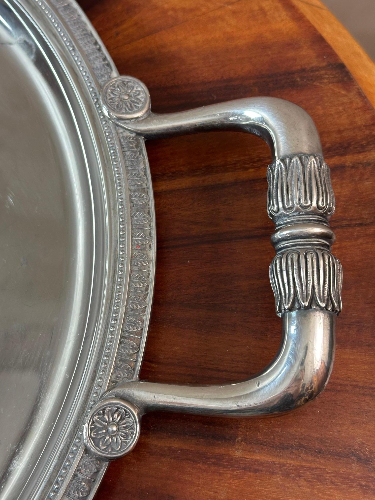 Early 20th century Set of Silver Plate Christofle Tea and Coffee Serving Pieces In Good Condition In LEGNY, FR