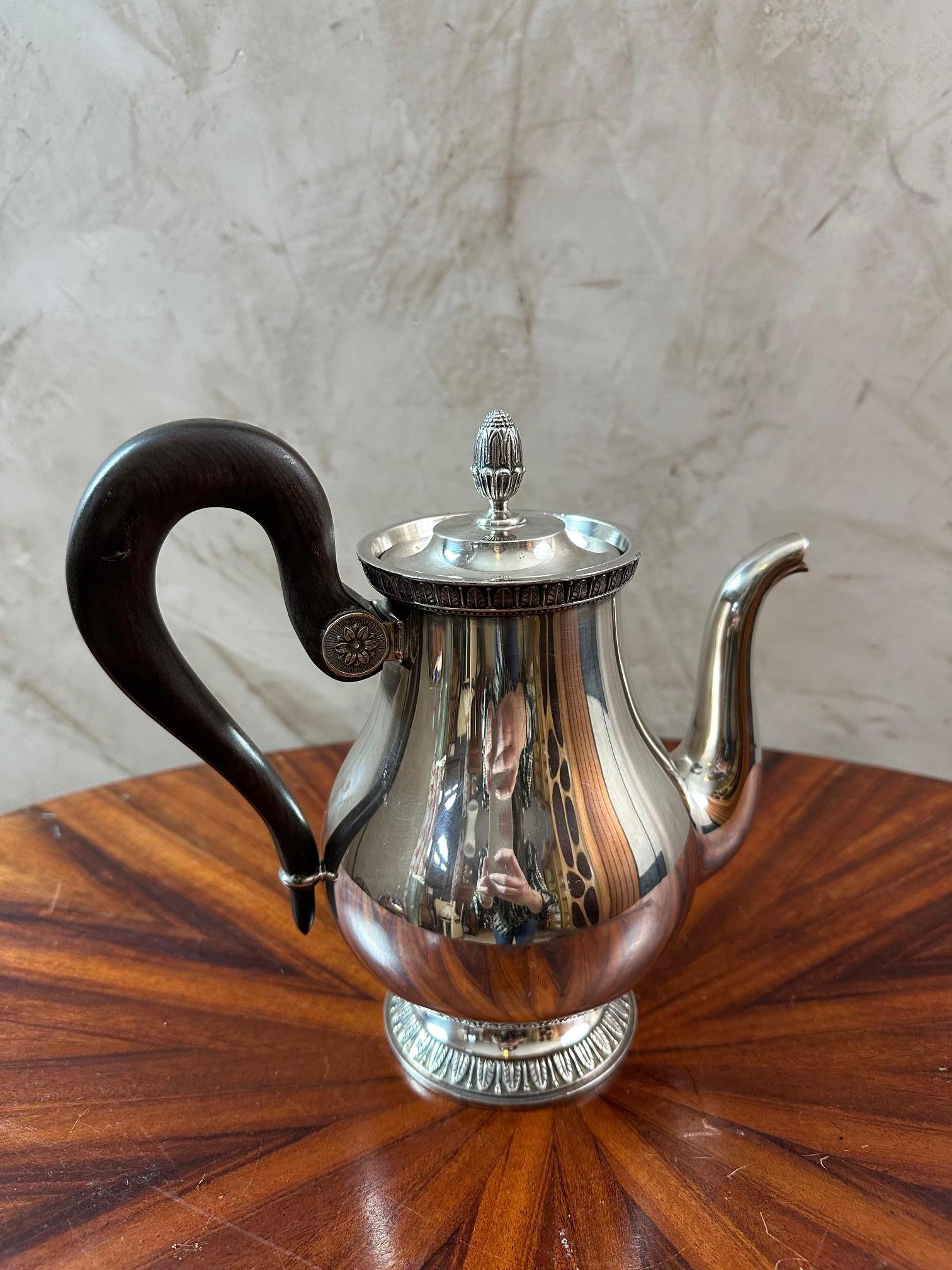 Early 20th century Set of Silver Plate Christofle Tea and Coffee Serving Pieces 1