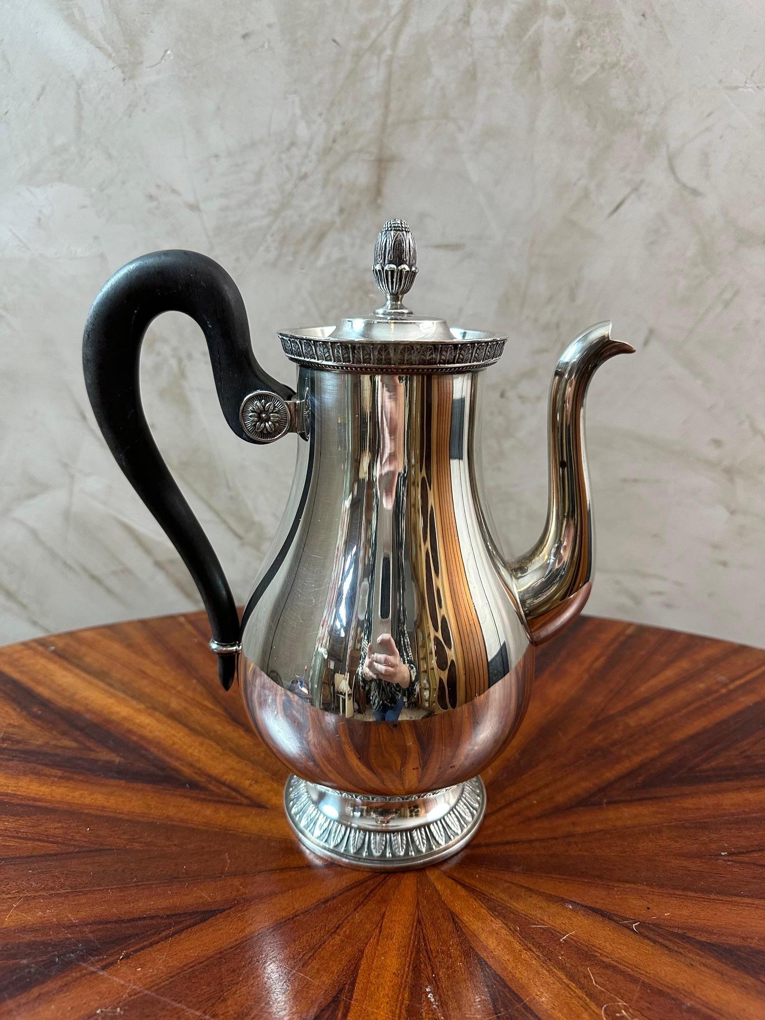 Early 20th century Set of Silver Plate Christofle Tea and Coffee Serving Pieces 3