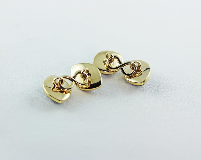 Early 20th Century Set Tuxedo Cufflinks Black White Onyx 18 Karat Yellow Gold In New Condition For Sale In Milano, IT