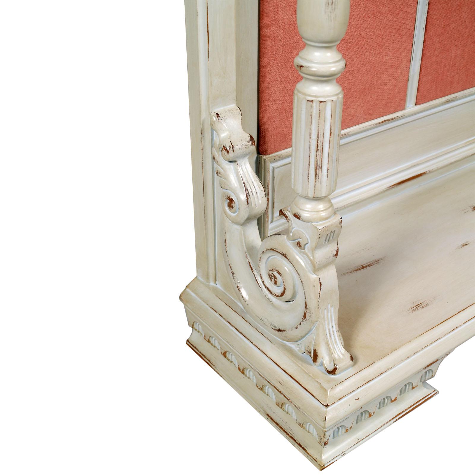 Fabric Early 20th Century  Baroque Revival Console, in Blond Walnut,  For Sale