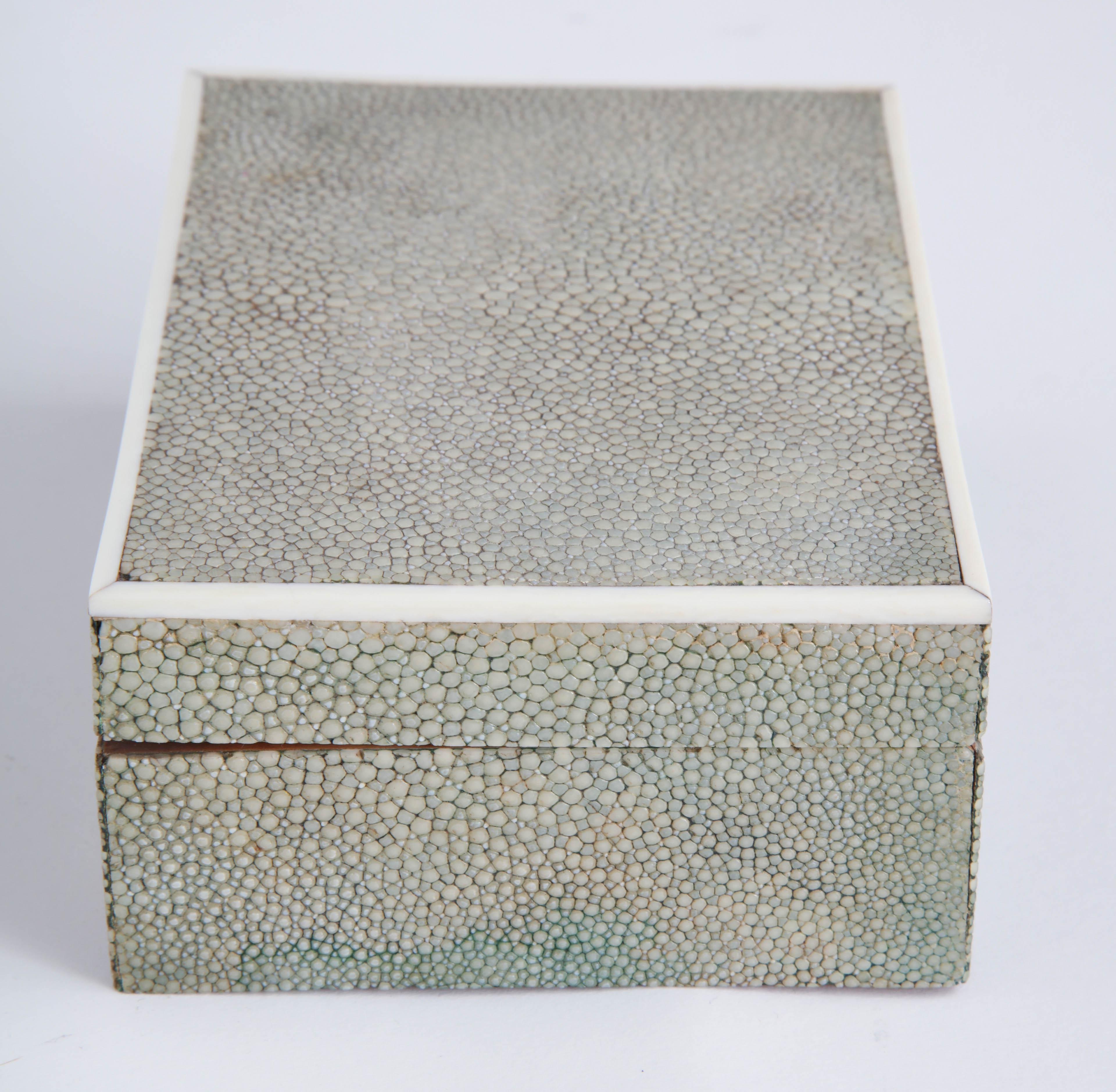 Ivory Early 20th Century Shagreen Box