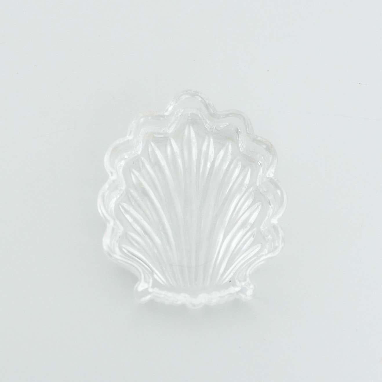 French Early 20th Century Shell Crystal Jewelry Box For Sale