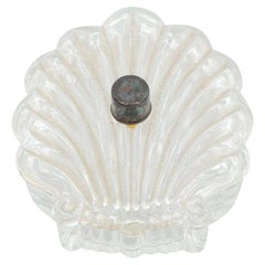 Antique Early 20th Century Shell Crystal Jewelry Box