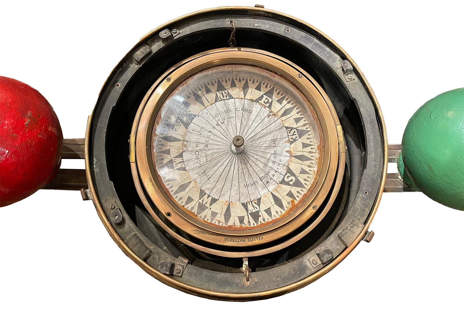 antique ship binnacle compass
