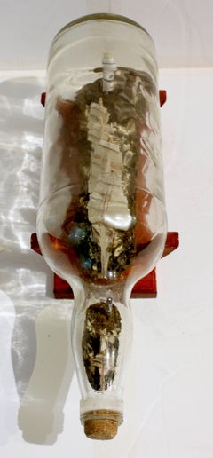 Early 20th Century English Ships in a Bottle