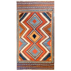 Vintage Early 20th Century Shiraz Kilim Rug