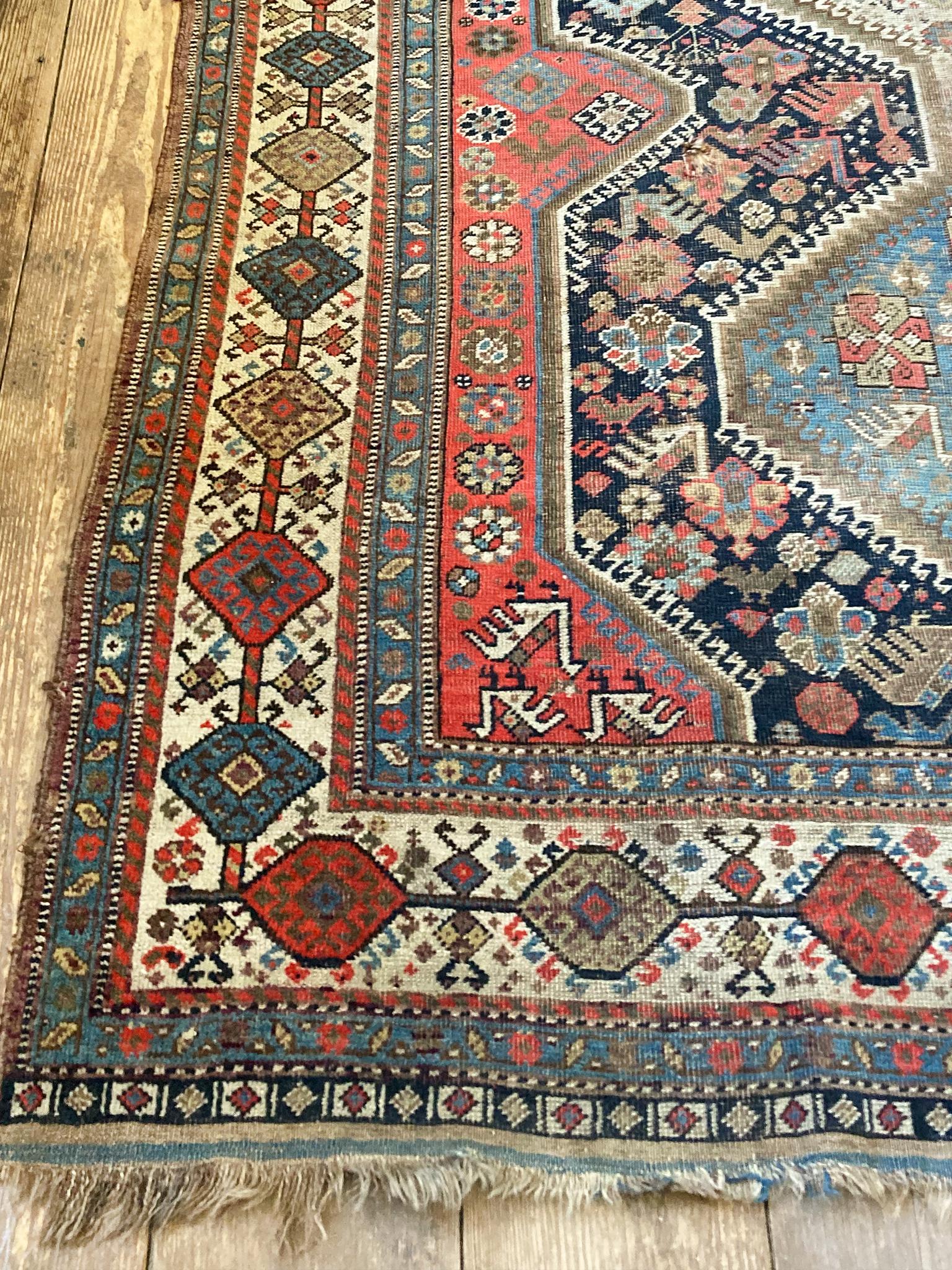 Early 20th Century Shiraz Rug For Sale 1