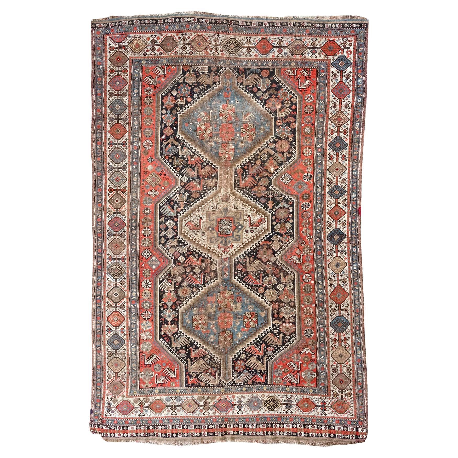Early 20th Century Shiraz Rug For Sale