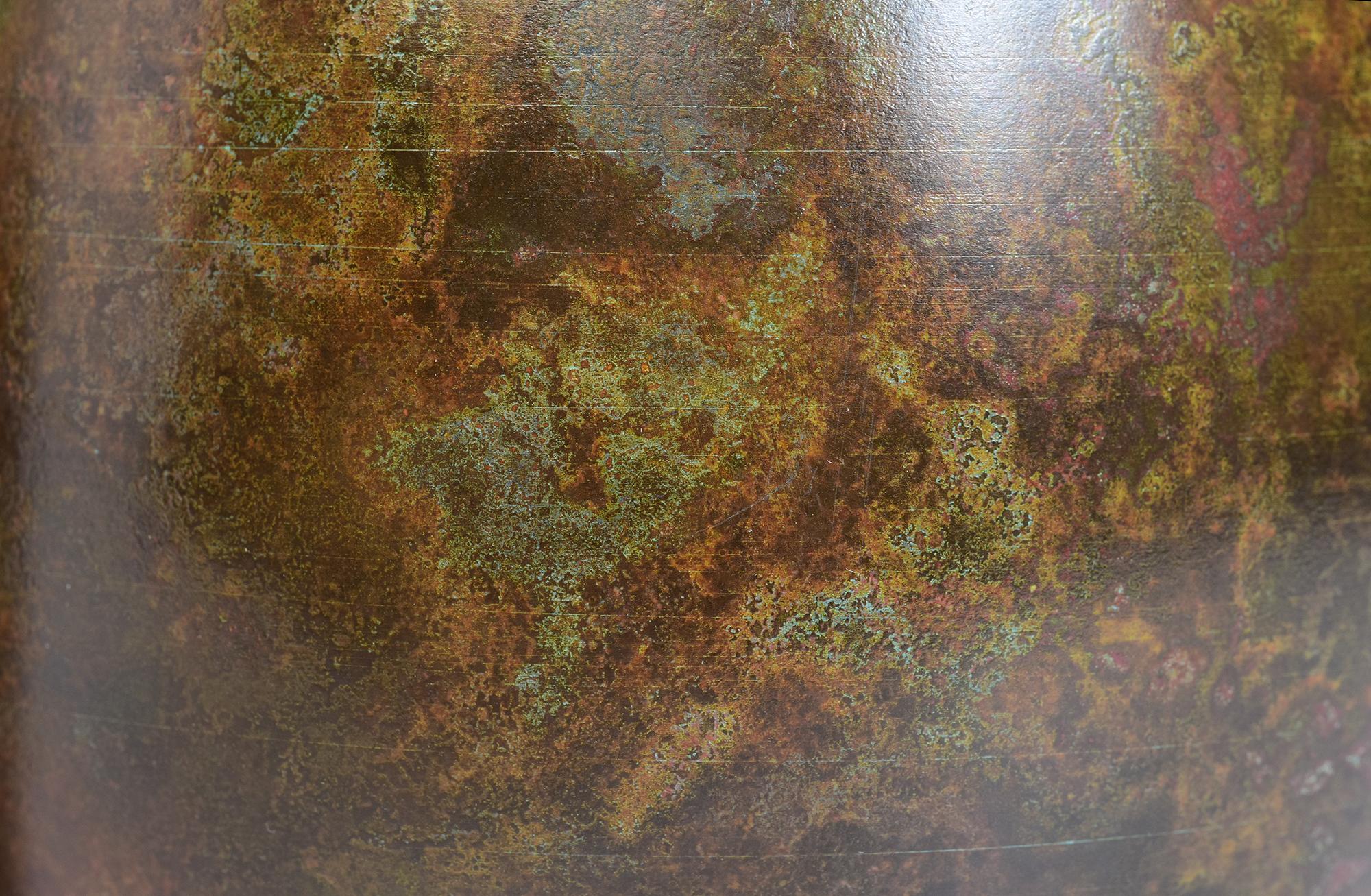 Inizio XX secolo, Showa, Coppia di vasi giapponesi in bronzo con firma dell'artista in vendita 2