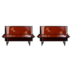 Early 20th Century, Showa, A Pair of Japanese Lacquered Trays