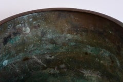 Early 20th Century, Showa, Antique Japanese Old Bronze Hibachi Brazier Pot