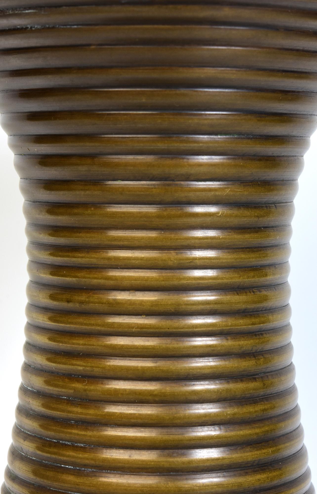 Metalwork Early 20th Century, Showa, Japanese Bronze Vase For Sale