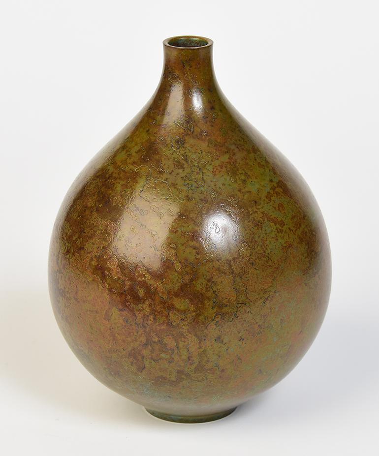 Early 20th Century, Showa, Japanese Bronze Vase 4