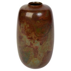 Antique Early 20th Century, Showa, Japanese Bronze Vase
