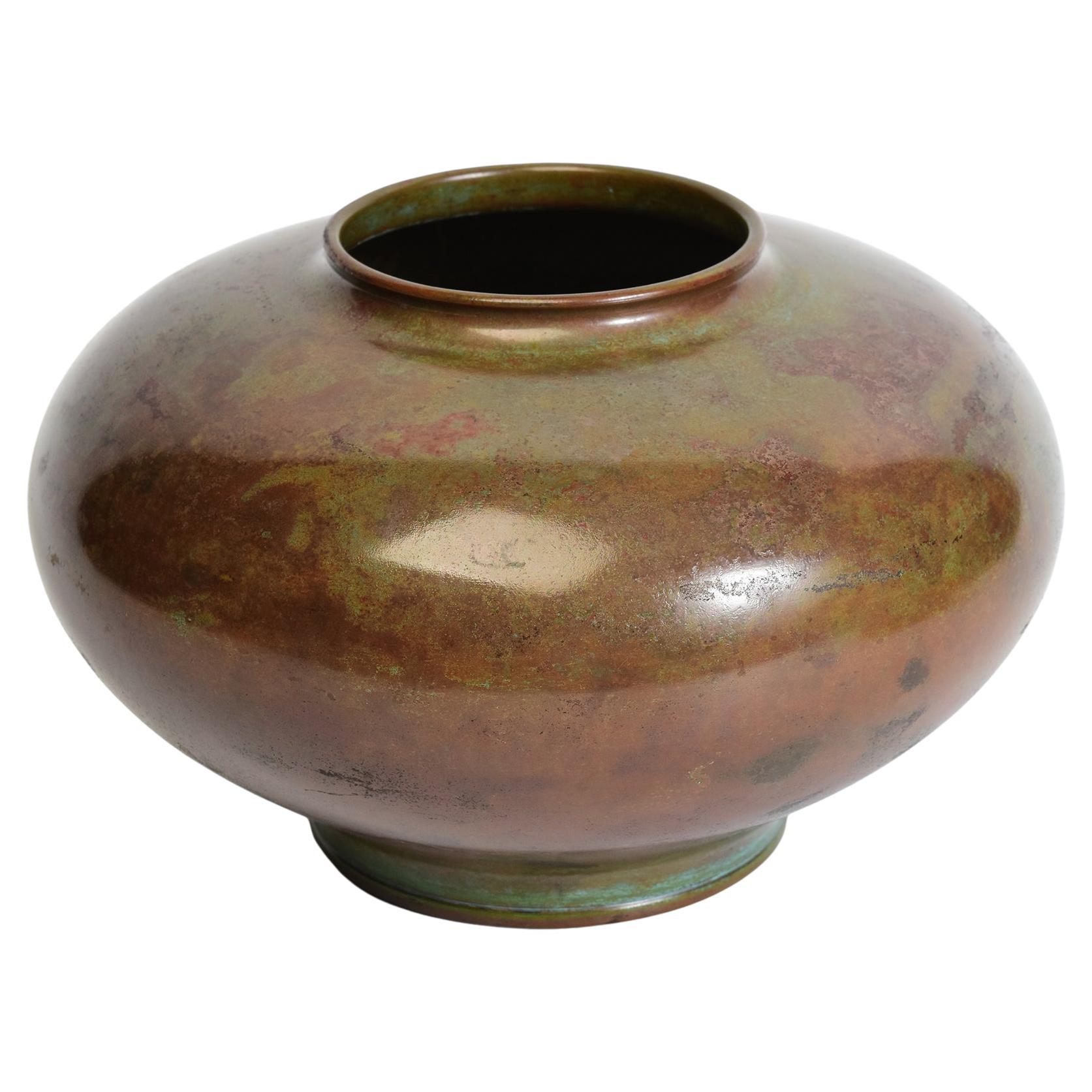 Early 20th Century, Showa, Japanese Bronze Vase