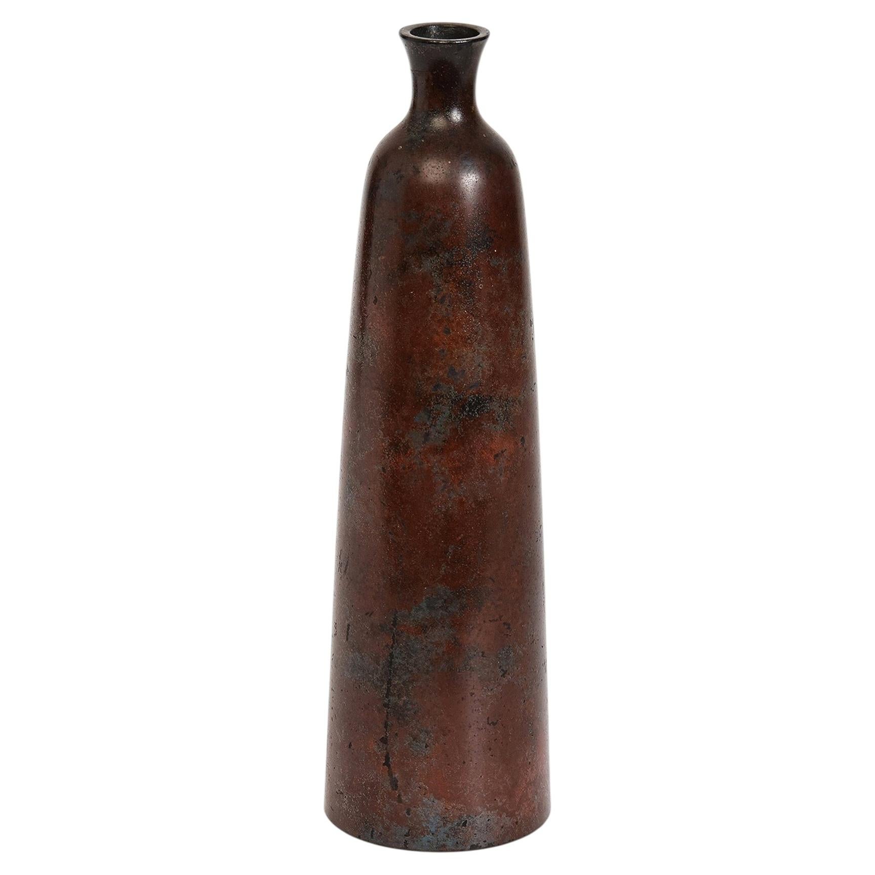 Early 20th Century, Showa, Japanese Bronze Vase