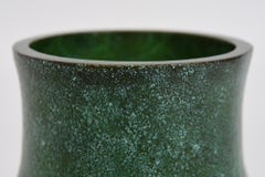 Early 20th Century, Showa, Japanese Bronze Vase with Artist Sign