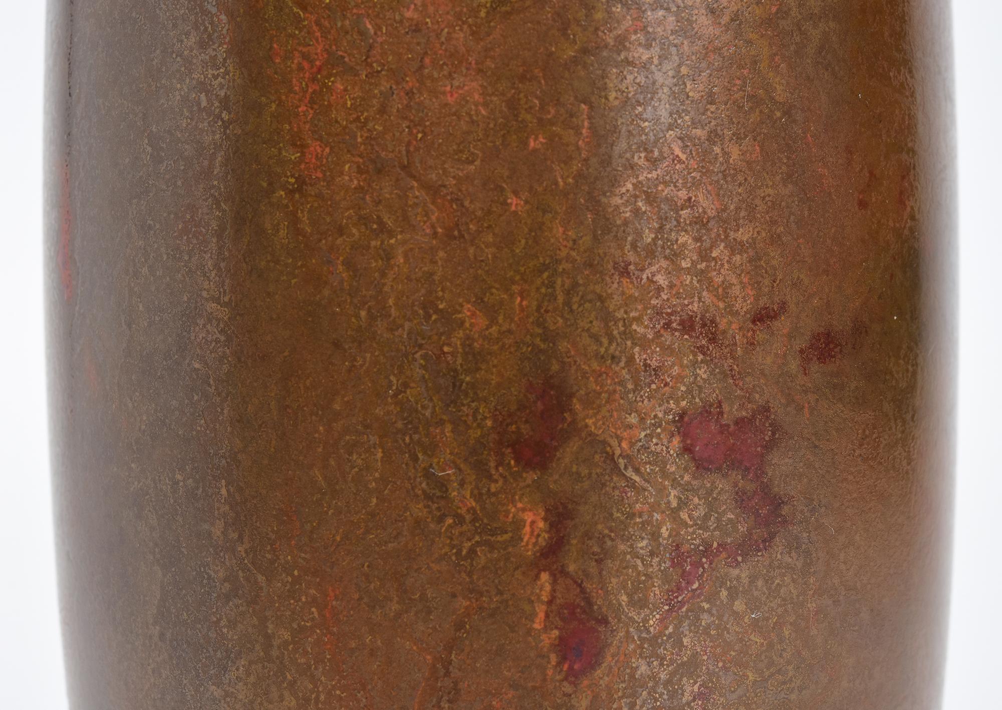 Japonais Début du 20e siècle, Showa, Vase en bronze japonais avec signe de l'artiste en vente