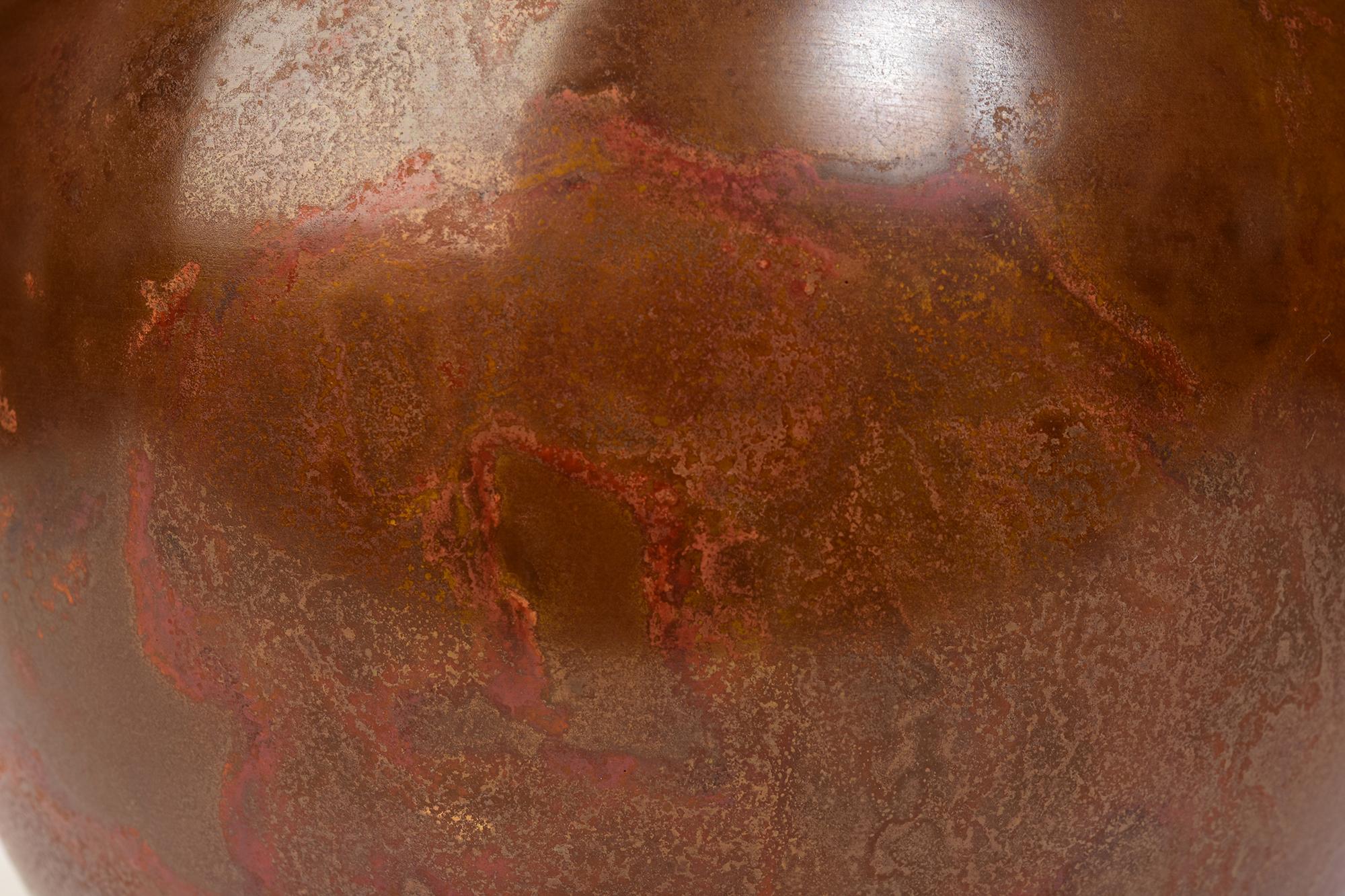 Début du 20e siècle, Showa, Vase en bronze japonais avec signe de l'artiste Bon état - En vente à Sampantawong, TH