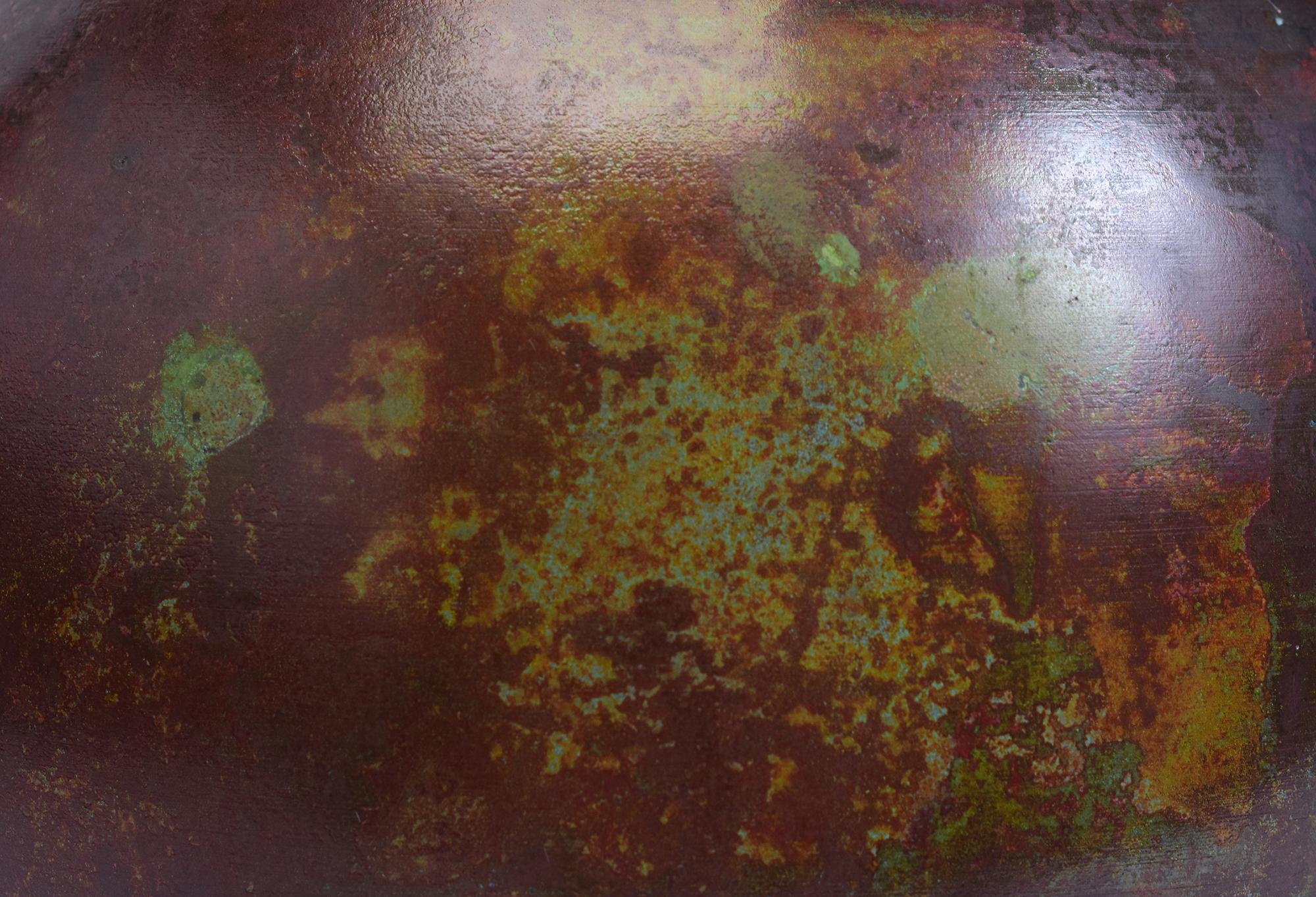 Early 20th Century, Showa, Japanese Bronze Vase with Artist Sign For Sale 3