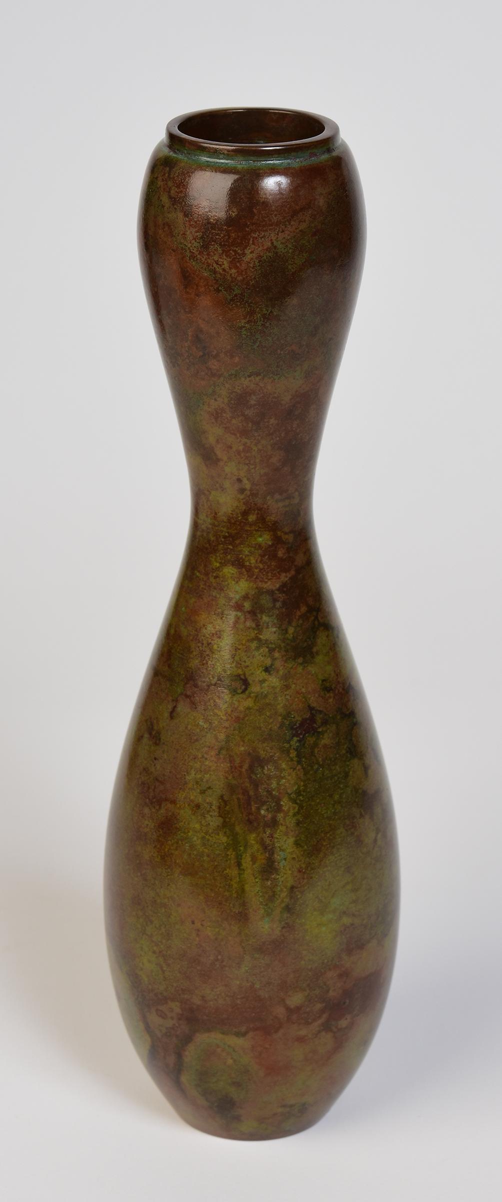 Early 20th Century, Showa, Japanese Bronze Vase with Artist Sign 4