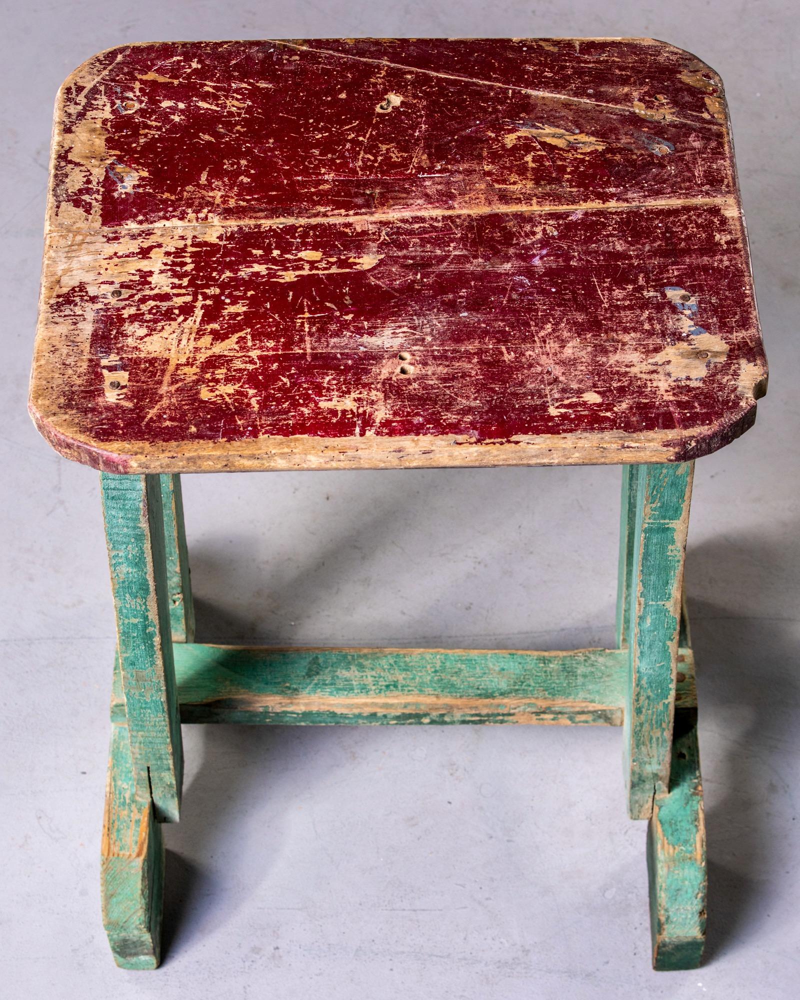 English Early 20th Century Side Table with Original Paint For Sale