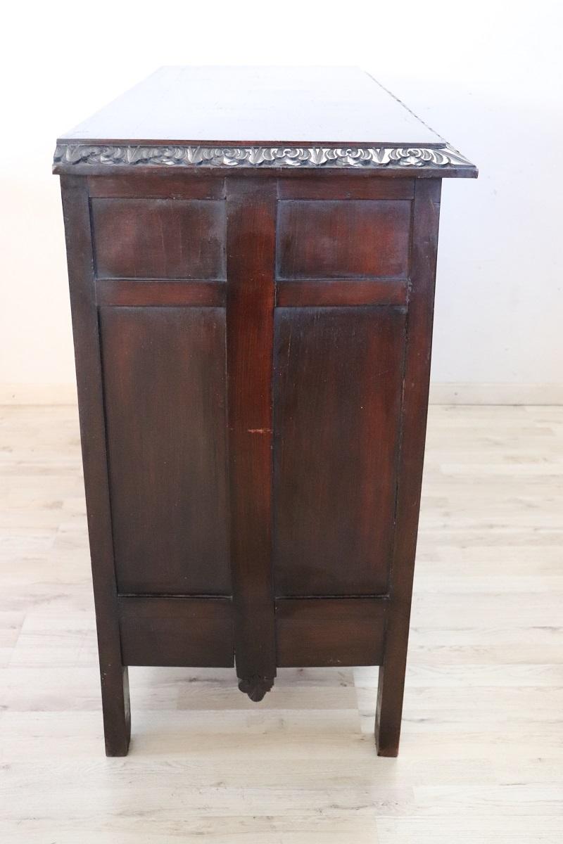 Early 20th Century Sideboard or Buffet in Carved Beech Wood For Sale 5