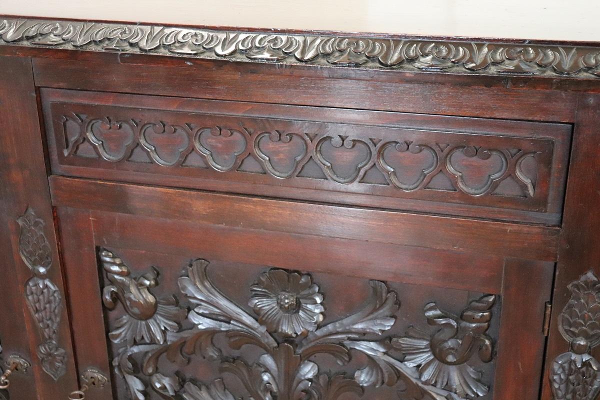 Early 20th Century Sideboard or Buffet in Carved Beech Wood For Sale 8