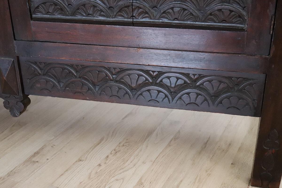 Early 20th Century Sideboard or Buffet in Carved Beech Wood For Sale 9