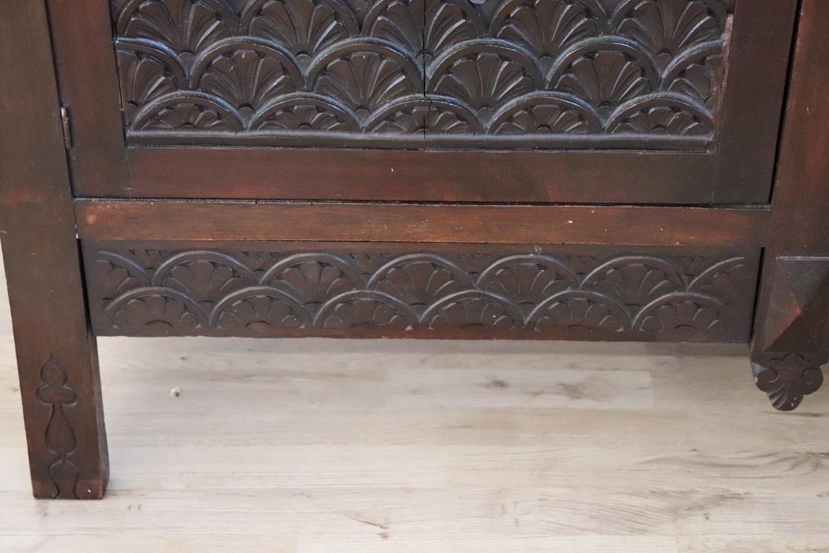 Mid-20th Century Early 20th Century Sideboard or Buffet in Carved Beech Wood For Sale