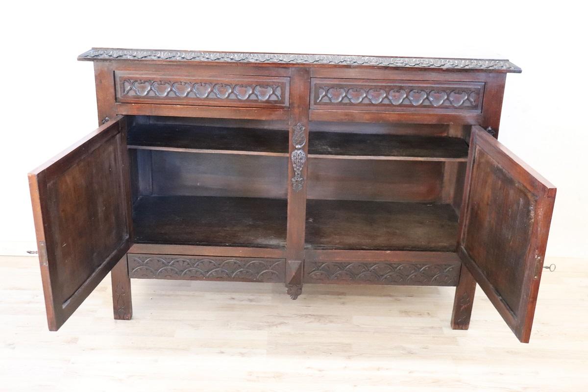 Early 20th Century Sideboard or Buffet in Carved Beech Wood For Sale 3