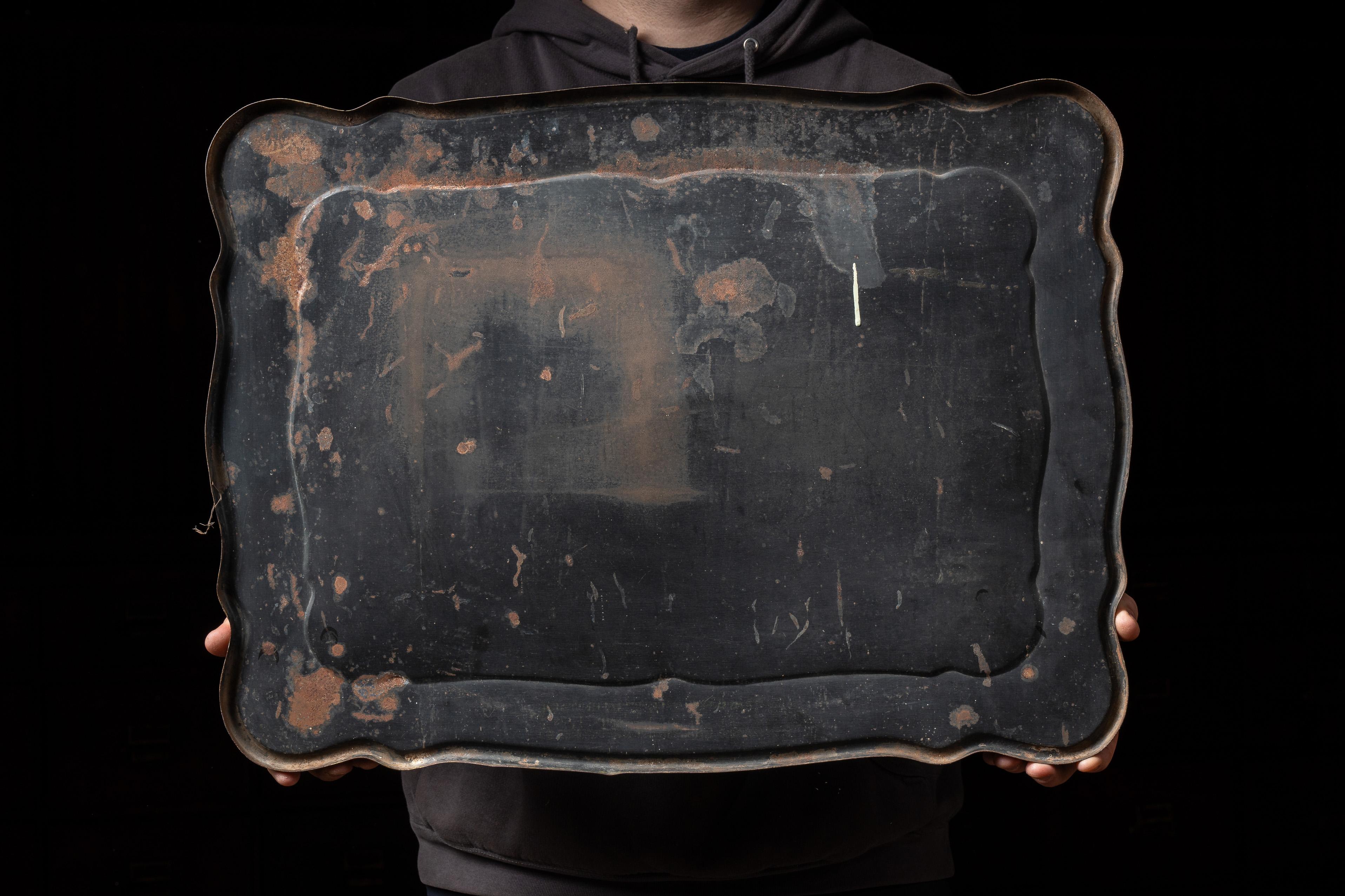 Early 20th Century Sidney Dillon Cigars Self-Framed Tin Litho Advertising Sign For Sale 1