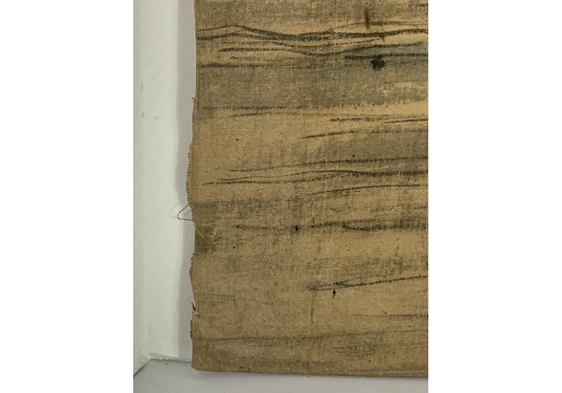 Peinture chinoise en batik signée et encadrée du début du 20e siècle en vente 4