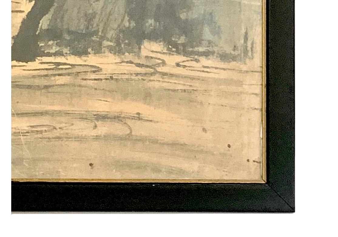 20ième siècle Peinture chinoise en batik signée et encadrée du début du 20e siècle en vente