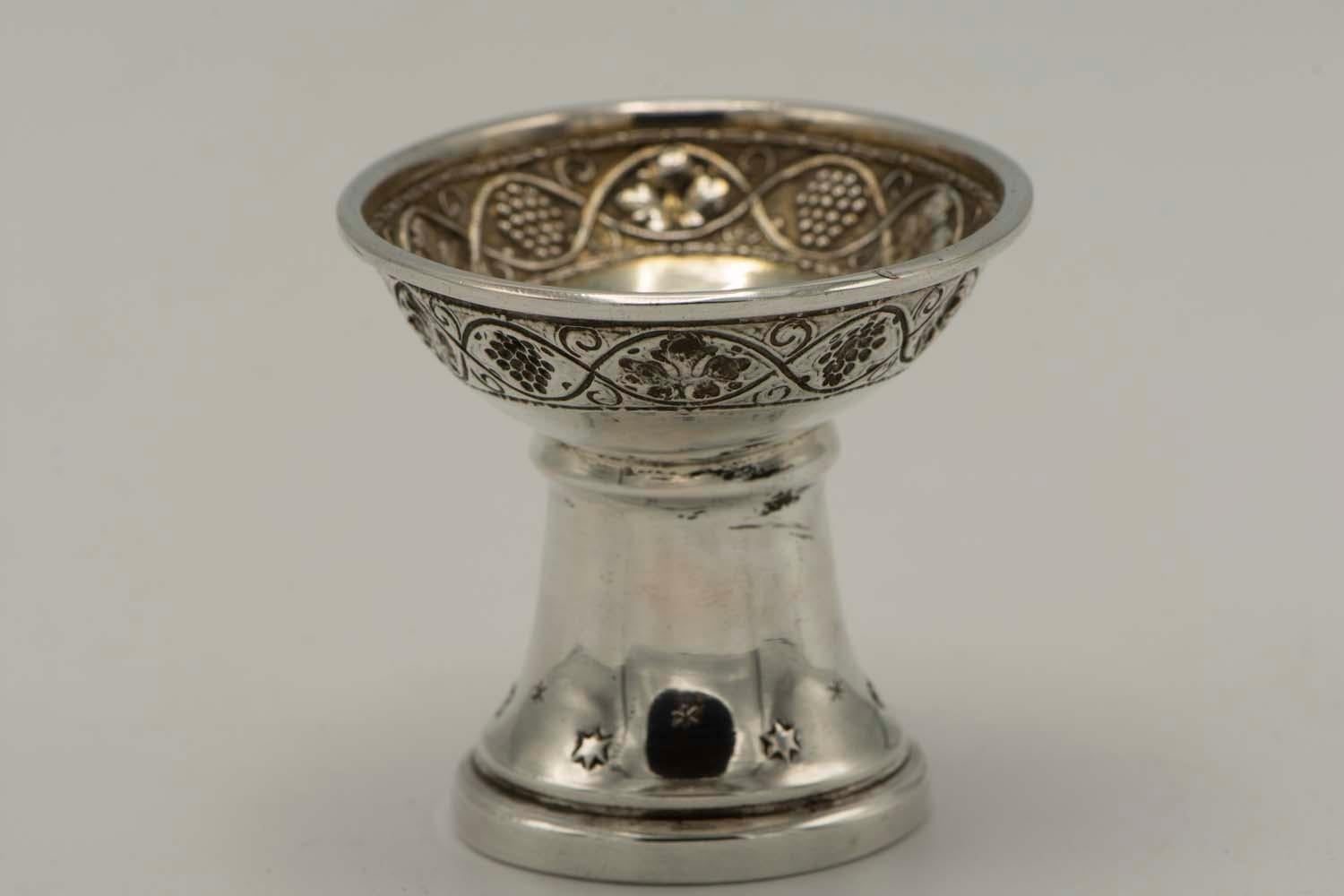 Early 20th Century Silver Charoset Dish for Passover by Felix Horovitz For Sale 1
