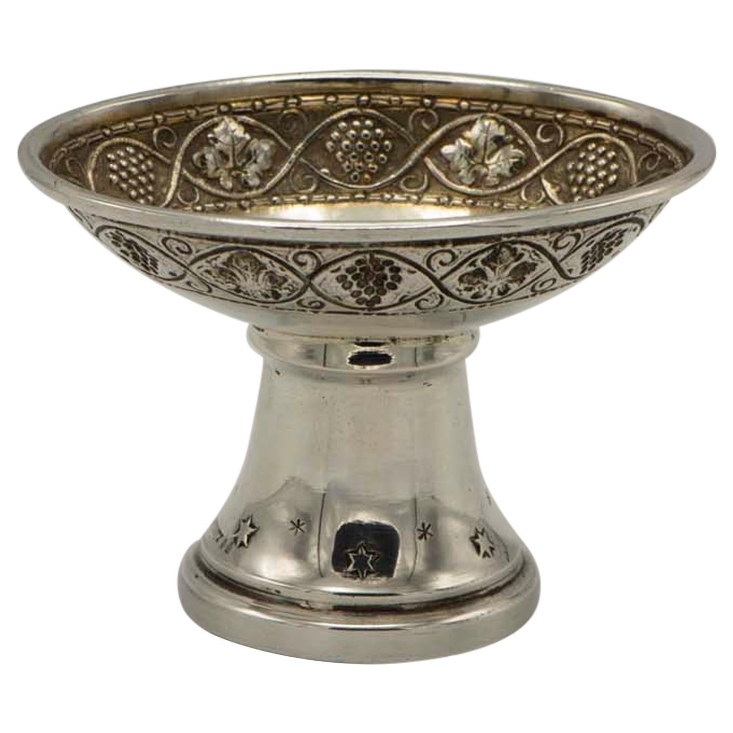 Early 20th Century Silver Charoset Dish for Passover by Felix Horovitz For Sale