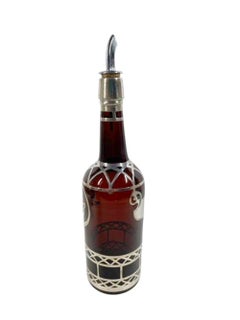 Early 20th Century Silver Overlaid "RYE" Back Bar Bottle w/Shield-Form "Label"