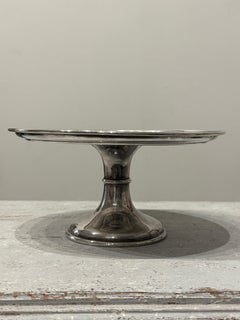 Plato de plata de principios del siglo XX para tartas Stan de Mappin & Webb